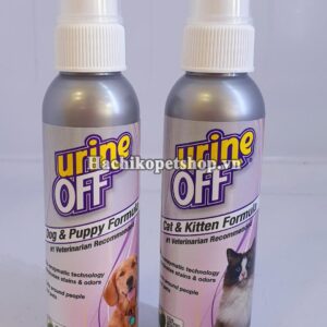 URINE OFF Xịt Khử Mùi Và Vết ố Do Nước Tiểu Chó Mèo Gây Ra