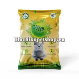 Cát Vệ Sinh Mèo Happy Gold 15L