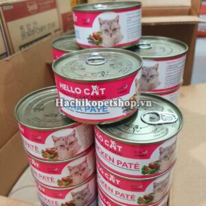 Pate mèo gà/cá ngừ Hello Cat 190gr